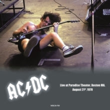AC/DC - Live at Paradise Theater, Boston MA. August 21st, 1978 - LP Vinyl Record