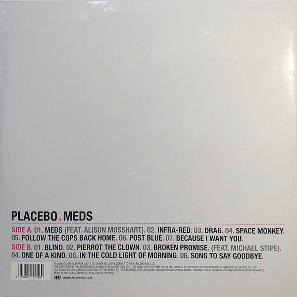 Placebo - Meds Vinyl LP Record - Vinyl Messi