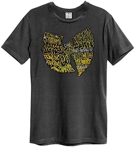 Wu Tang Clan - Graffiti Logo Amplified Vintage Charcoal - T Shirt