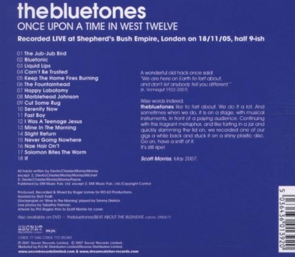 Bluetones, The - Greatest Hits - Blue Vinyl LP Record