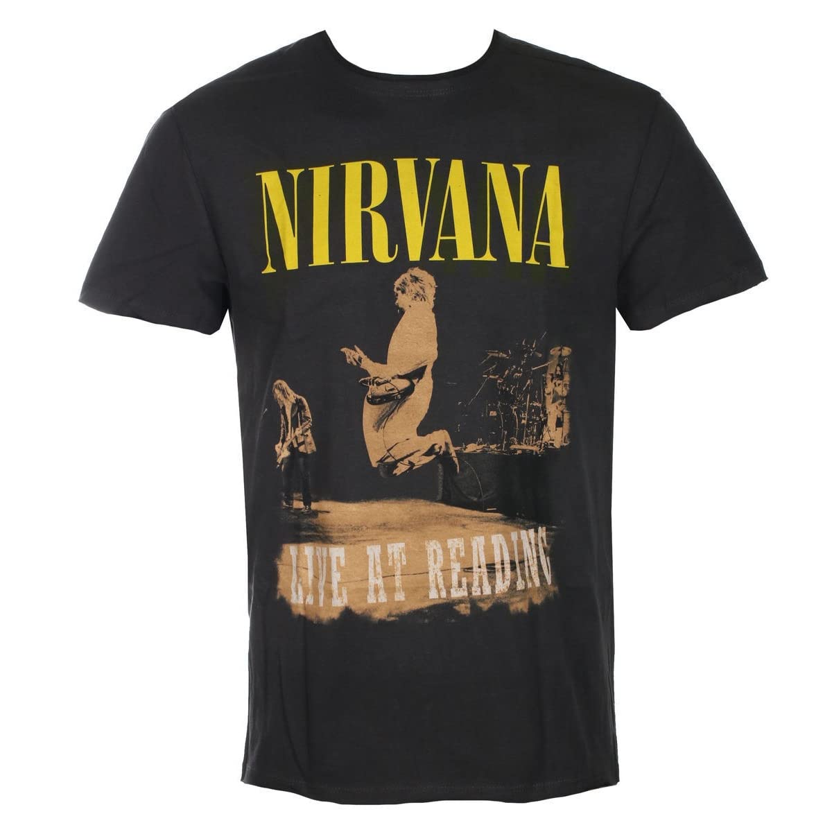 Nirvana - Live At Reading Amplified Vintage Black - T Shirt