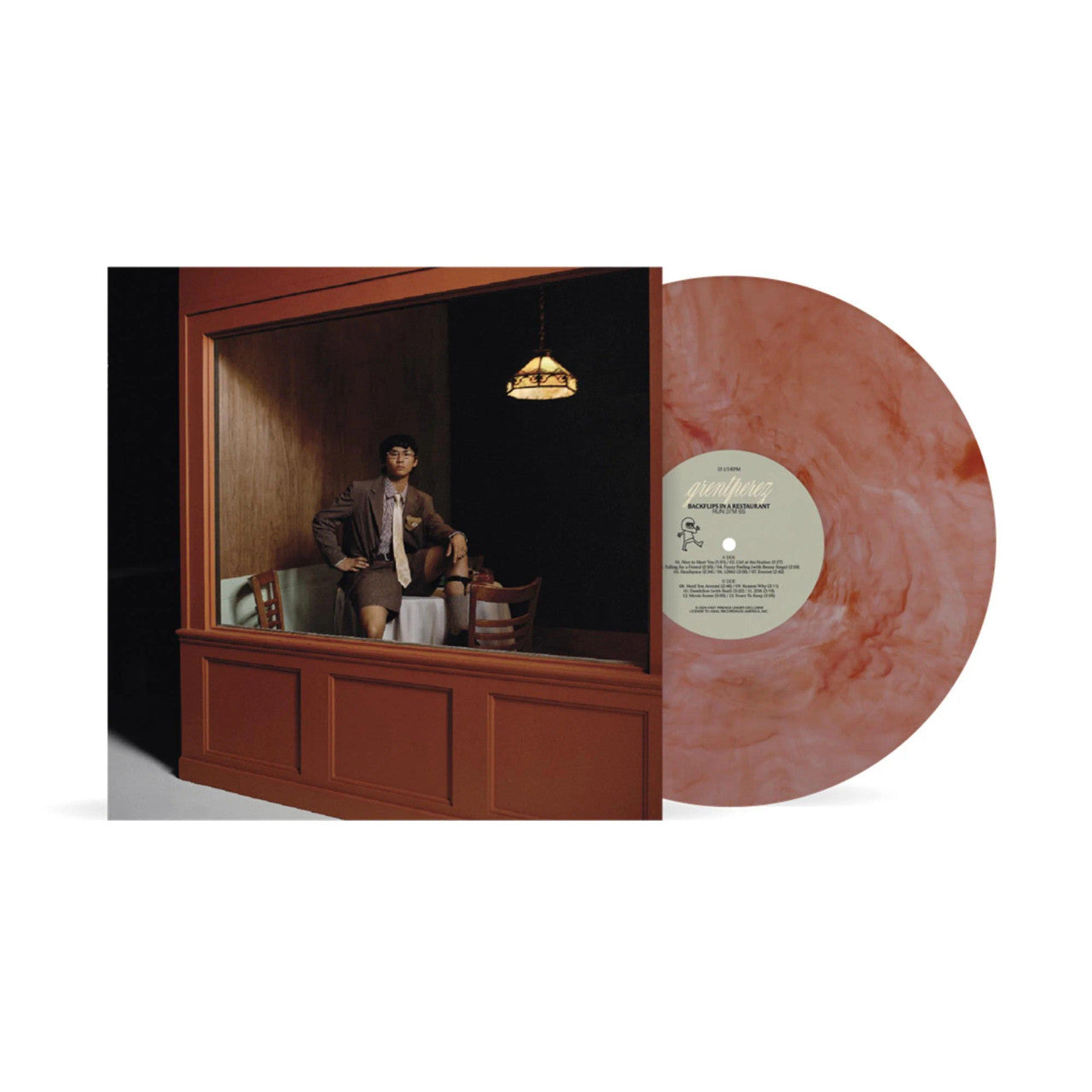 Grent Perez - Backflips In A Restaurant - Red Swirl Coloured - Vinyl LP Record