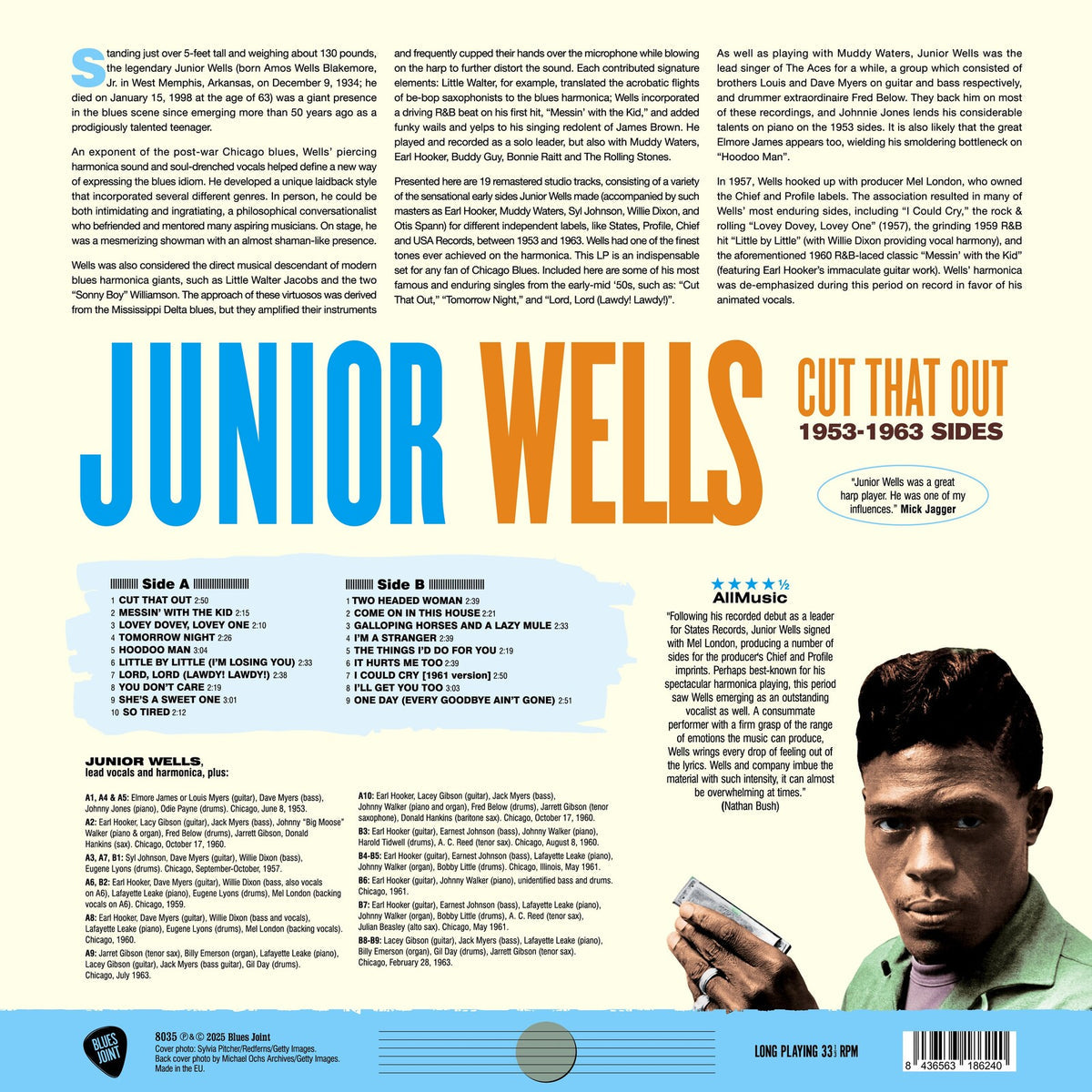 Junior Wells - Cut That Out - 1953-1963 Sides (Limited Edition) - Vinyl LP Record