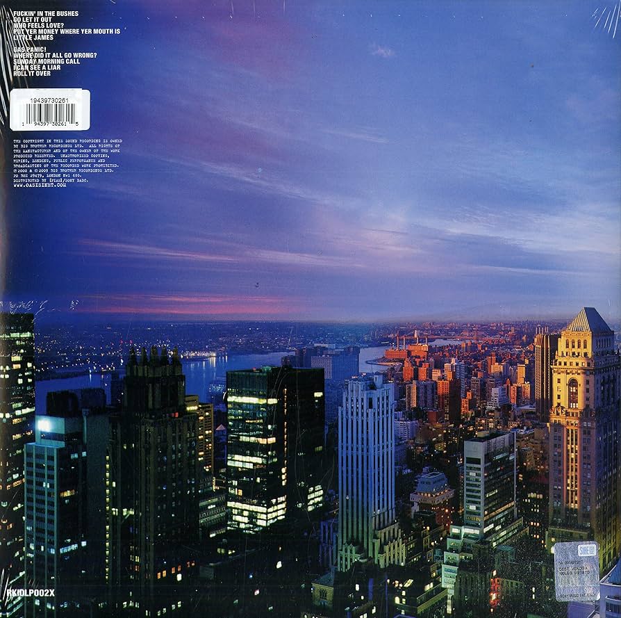 Oasis - Standing On The Shoulder Of Giants - 25th Anniversary - Silver Vinyl LP Record