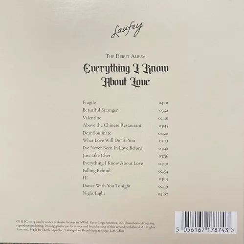 Laufey - Everything I Know About Love - Vinyl LP Record