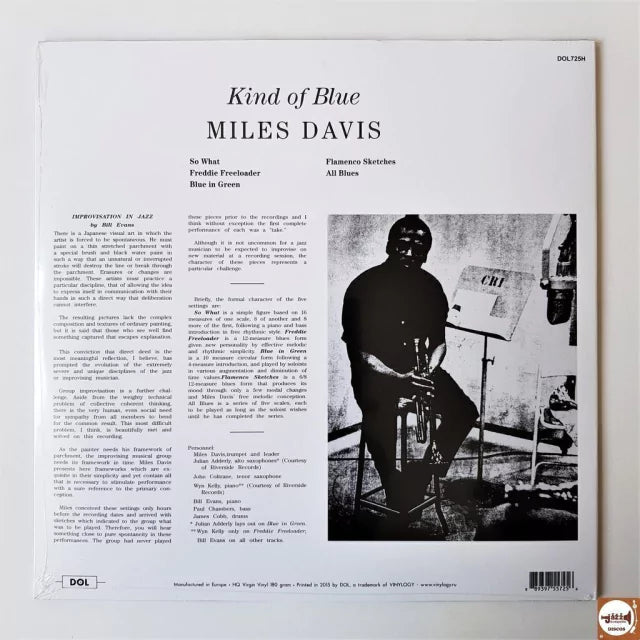 - Miles Davis - A Kind of Blue - Gateford Cover Vinyl LP Record - - Vinyl Messi