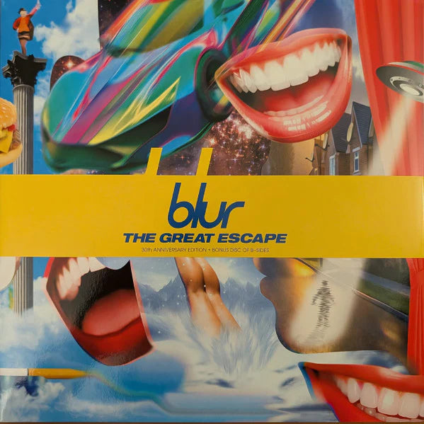 Blur - The Great Escape (30th Anniversary Edition) - Yellow & Blue Coloured Vinyl LP Record - Vinyl Messi