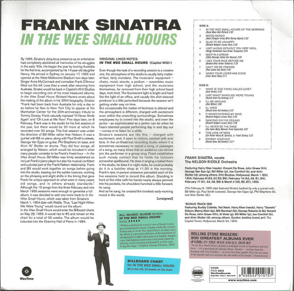 Frank Sinatra - In The Wee Small Hours - Vinyl LP Record