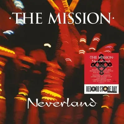Mission, The - Neverland - 30th Anniversary Edition - Translucent Red And Yellow Coloured Vinyl - (RSD 2025) - Vinyl LP Record