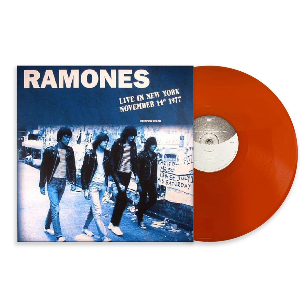 - Ramones - Live In New York November 14th 1977 - Orange Vinyl LP Record - - Vinyl Messi
