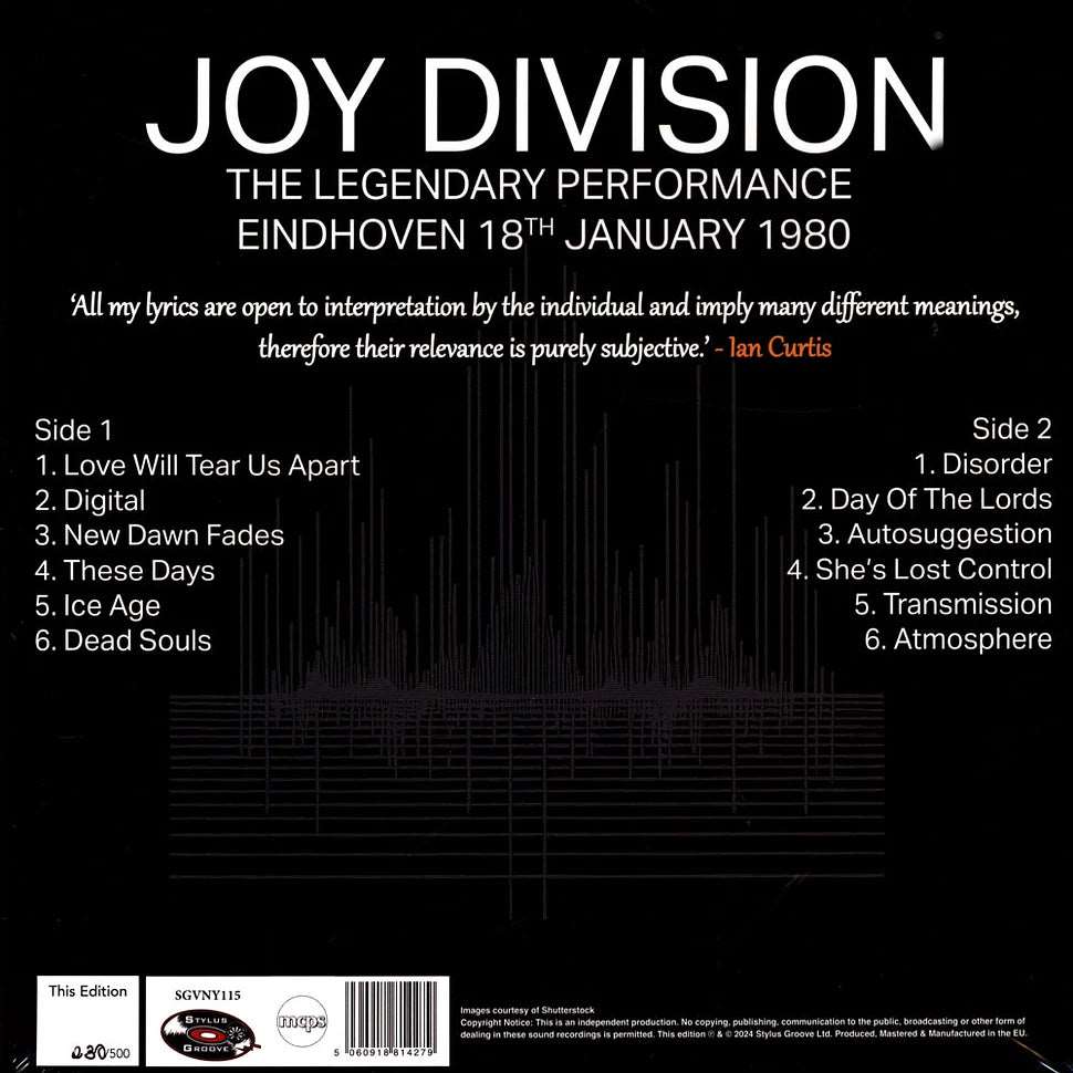 - Joy Division - Transmissions Black/White Splatter Vinyl LP Record - - Vinyl Messi