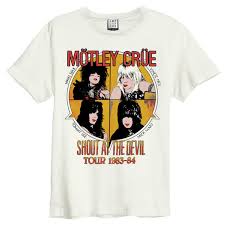 Motley Crue - Shout At The Devil Amplified Vintage White - T Shirt