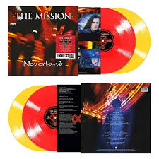 Mission, The - Neverland - 30th Anniversary Edition - Translucent Red And Yellow Coloured Vinyl - (RSD 2025) - Vinyl LP Record