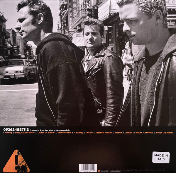Green Day - Warning - Limited Edition Coloured Vinyl LP Record