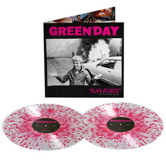 Green Day -  Saviors (Deluxe Edition) - Clear/Hot Pink Splatter Vinyl LP Record