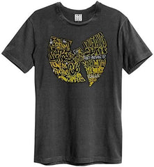 Wu Tang Clan - Graffiti Logo Amplified Vintage Charcoal - T Shirt