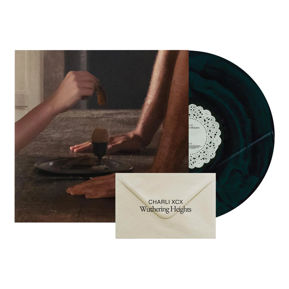 Charli XCX - Wuthering Heights - Black & Green Marbled Vinyl LP Record