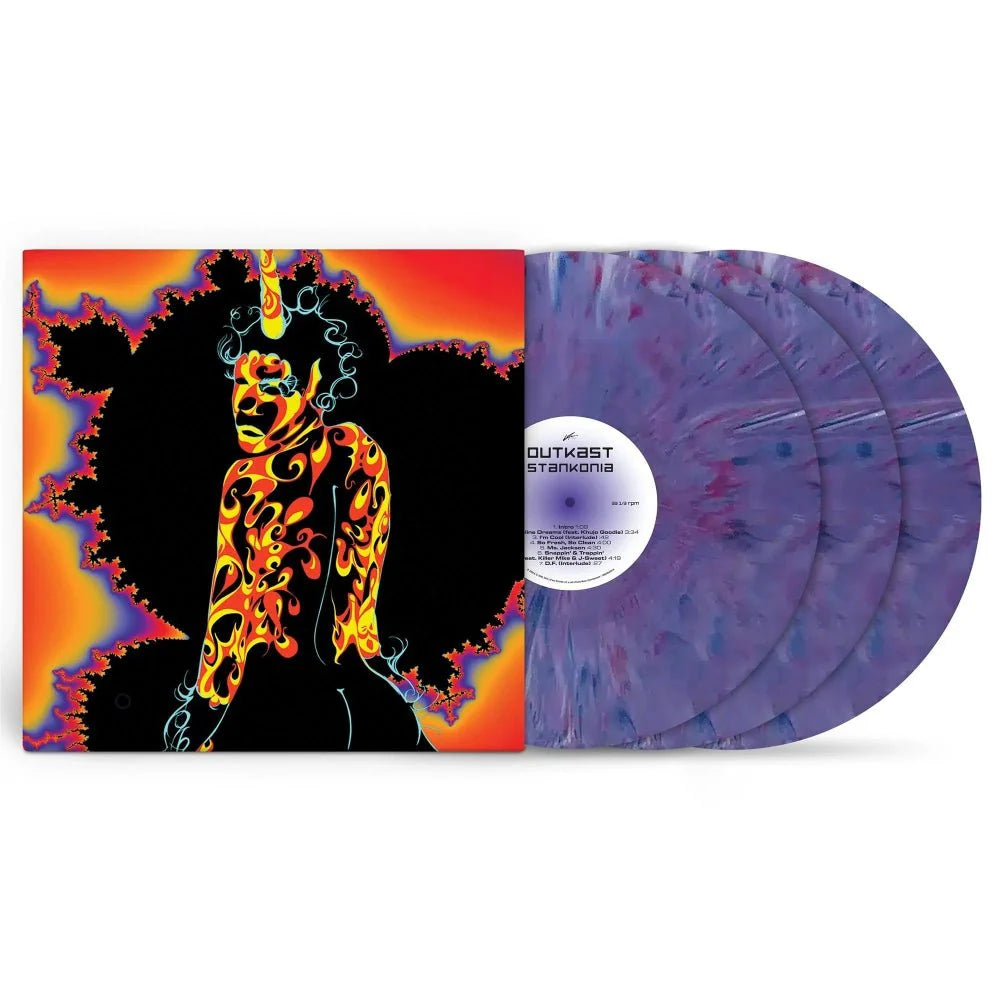 Outkast - Stankonia (25th Anniversary Edition) - Purple Marble Coloured Vinyl 3LP Record with Poster - Vinyl Messi