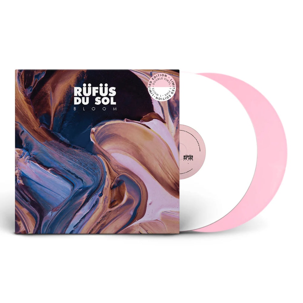 Rüfüs Du Sol - Bloom - Limited Edition Pink & White Coloured Vinyl 2LP Record