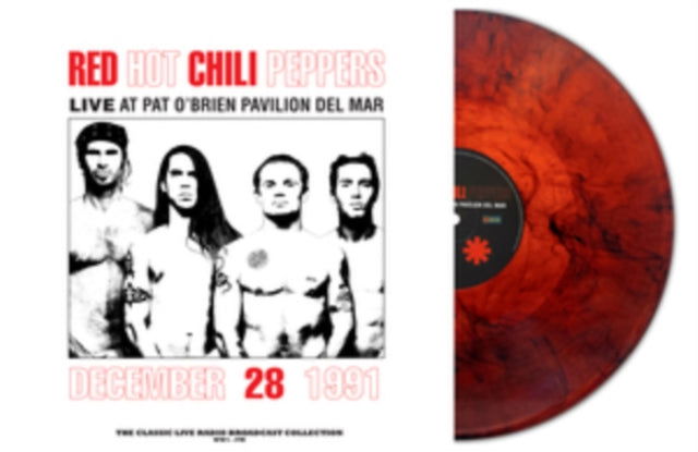 Red Hot Chili Peppers - Live at Pat O'Brien Pavilion, Del Mar 1991 - Red Marble Vinyl LP Record