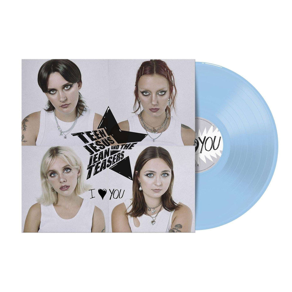 Teen Jesus And The Jean Teasers -  I Love You - Light Blue Vinyl LP Record