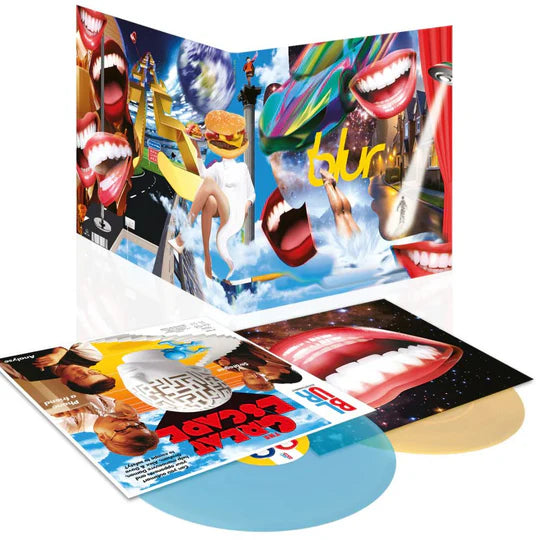 Blur - The Great Escape (30th Anniversary Edition) - Yellow & Blue Coloured Vinyl LP Record - Vinyl Messi
