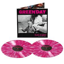 Green Day - Saviors (Deluxe Edition) - White/Hot Pink Splatter Vinyl LP Record