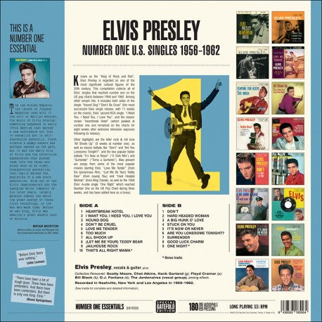 Elvis Presley - Number One U.S. Singles 1956-62 - Limited Gatefold Edition - Vinyl LP Record - Vinyl Messi