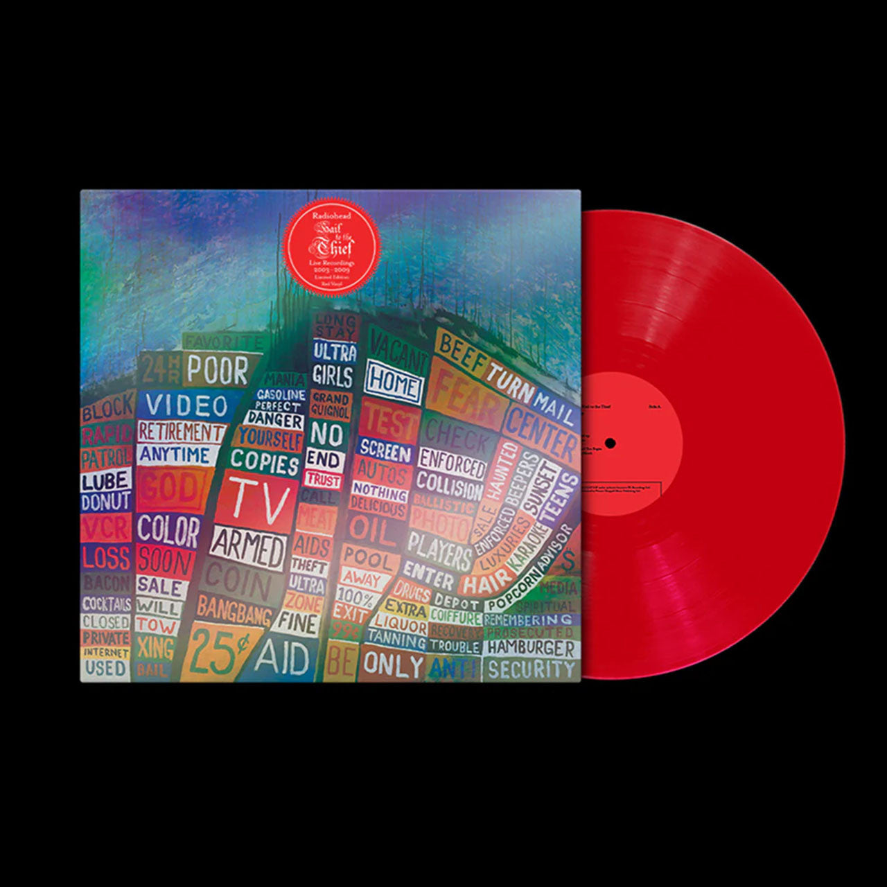 Radiohead - Hail To The Thief Live Recordings 2003-2009 - Red Coloured Vinyl LP Record