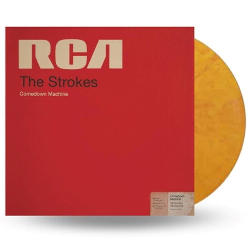 Strokes, The - Comedown Machine - Limited Edition Yellow & Red Marbled Coloured Vinyl LP Record