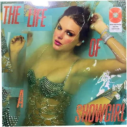 Taylor Swift - The Life Of A Showgirl - Limited Edition - Potofino Orange Glitter Coloured Vinyl (inc unique photos & poem)